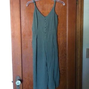 Kendall and Kylie green cropped jumpsuit size xs